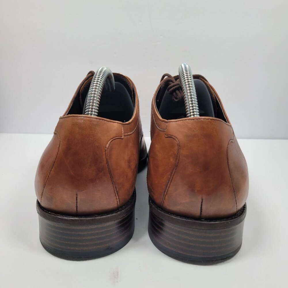 Johnston & Murphy Men's Brown Leather Oxfords Shoes 20-1276 US Size 13M - Picture 4 of 8